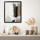 Shop Avenue Art Print-Abstract, Black, Brown, Dan Hobday, Portrait, Rectangle, View All, White-framed painted poster wall decor artwork