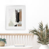 Shop Avenue Art Print-Abstract, Black, Brown, Dan Hobday, Portrait, Rectangle, View All, White-framed painted poster wall decor artwork