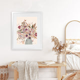 Shop Blooms Art Print-Abstract, Dan Hobday, Pink, Portrait, Rectangle, View All-framed painted poster wall decor artwork