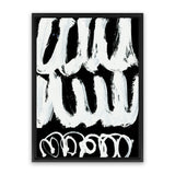 Shop Blop Canvas Art Print-Abstract, Black, Dan Hobday, Portrait, Rectangle, View All, White-framed wall decor artwork