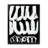 Shop Blop Art Print-Abstract, Black, Dan Hobday, Portrait, Rectangle, View All, White-framed painted poster wall decor artwork