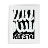 Shop Blop Art Print-Abstract, Black, Dan Hobday, Portrait, Rectangle, View All, White-framed painted poster wall decor artwork