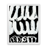 Shop Blop Art Print-Abstract, Black, Dan Hobday, Portrait, Rectangle, View All, White-framed painted poster wall decor artwork