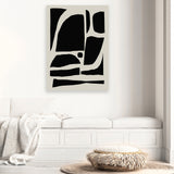 Shop Boom Canvas Art Print-Abstract, Black, Dan Hobday, Portrait, Rectangle, View All-framed wall decor artwork