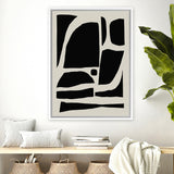 Shop Boom Canvas Art Print-Abstract, Black, Dan Hobday, Portrait, Rectangle, View All-framed wall decor artwork