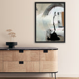 Shop Boulevard Canvas Art Print-Abstract, Dan Hobday, Green, Portrait, Rectangle, View All-framed wall decor artwork