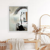 Shop Boulevard Canvas Art Print-Abstract, Dan Hobday, Green, Portrait, Rectangle, View All-framed wall decor artwork