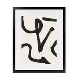 Shop Brooklyn 1 Art Print-Abstract, Black, Dan Hobday, Portrait, Rectangle, View All, White-framed painted poster wall decor artwork