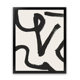 Shop Brooklyn 1 Art Print-Abstract, Black, Dan Hobday, Portrait, Rectangle, View All, White-framed painted poster wall decor artwork