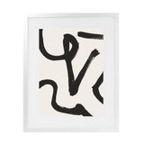 Shop Brooklyn 1 Art Print-Abstract, Black, Dan Hobday, Portrait, Rectangle, View All, White-framed painted poster wall decor artwork