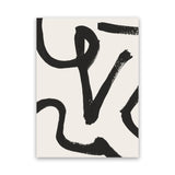 Shop Brooklyn 1 Canvas Art Print-Abstract, Black, Dan Hobday, Portrait, Rectangle, View All, White-framed wall decor artwork