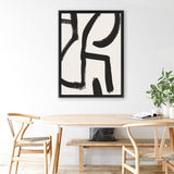 Shop Brooklyn 2 Canvas Art Print-Abstract, Black, Dan Hobday, Portrait, Rectangle, View All, White-framed wall decor artwork