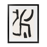 Shop Brooklyn 2 Art Print-Abstract, Black, Dan Hobday, Portrait, Rectangle, View All, White-framed painted poster wall decor artwork