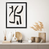 Shop Brooklyn 2 Art Print-Abstract, Black, Dan Hobday, Portrait, Rectangle, View All, White-framed painted poster wall decor artwork