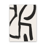 Shop Brooklyn 2 Canvas Art Print-Abstract, Black, Dan Hobday, Portrait, Rectangle, View All, White-framed wall decor artwork