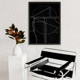 Shop Buia Canvas Art Print-Abstract, Black, Dan Hobday, Portrait, Rectangle, View All-framed wall decor artwork