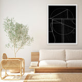 Shop Buia Canvas Art Print-Abstract, Black, Dan Hobday, Portrait, Rectangle, View All-framed wall decor artwork