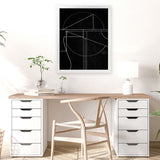 Shop Buia Art Print-Abstract, Black, Dan Hobday, Portrait, Rectangle, View All-framed painted poster wall decor artwork