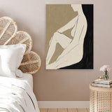 Shop Chill Canvas Art Print-Abstract, Black, Brown, Dan Hobday, Portrait, Rectangle, View All-framed wall decor artwork