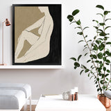 Shop Chill Art Print-Abstract, Black, Brown, Dan Hobday, Portrait, Rectangle, View All-framed painted poster wall decor artwork