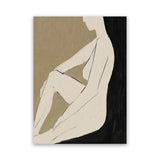 Shop Chill Canvas Art Print-Abstract, Black, Brown, Dan Hobday, Portrait, Rectangle, View All-framed wall decor artwork