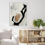 Shop Click Canvas Art Print-Abstract, Black, Dan Hobday, Neutrals, Portrait, Rectangle, View All-framed wall decor artwork