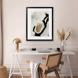 Shop Click Art Print-Abstract, Black, Dan Hobday, Neutrals, Portrait, Rectangle, View All-framed painted poster wall decor artwork