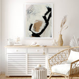 Shop Click Art Print-Abstract, Black, Dan Hobday, Neutrals, Portrait, Rectangle, View All-framed painted poster wall decor artwork