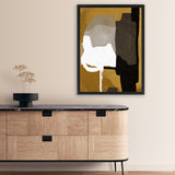 Shop Clue Canvas Art Print-Abstract, Brown, Dan Hobday, Portrait, Rectangle, View All-framed wall decor artwork