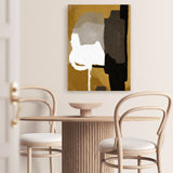 Shop Clue Canvas Art Print-Abstract, Brown, Dan Hobday, Portrait, Rectangle, View All-framed wall decor artwork