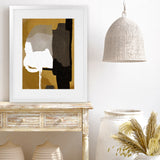 Shop Clue Art Print-Abstract, Brown, Dan Hobday, Portrait, Rectangle, View All-framed painted poster wall decor artwork