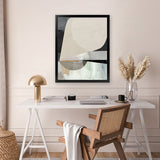 Shop Conversation Art Print-Abstract, Dan Hobday, Neutrals, Portrait, Rectangle, View All-framed painted poster wall decor artwork