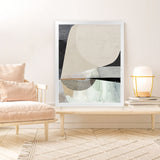 Shop Conversation Art Print-Abstract, Dan Hobday, Neutrals, Portrait, Rectangle, View All-framed painted poster wall decor artwork