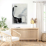 Shop Decoy 1 Canvas Art Print-Abstract, Black, Dan Hobday, Neutrals, Portrait, Rectangle, View All-framed wall decor artwork