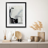 Shop Decoy 1 Art Print-Abstract, Black, Dan Hobday, Neutrals, Portrait, Rectangle, View All-framed painted poster wall decor artwork