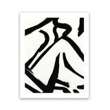 Shop Figure 3 Art Print-Abstract, Black, Dan Hobday, Portrait, Rectangle, View All, White-framed painted poster wall decor artwork