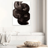 Shop Flow 1 Canvas Art Print-Abstract, Black, Dan Hobday, Portrait, Rectangle, View All-framed wall decor artwork