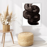 Shop Flow 1 Art Print-Abstract, Black, Dan Hobday, Portrait, Rectangle, View All-framed painted poster wall decor artwork