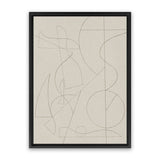 Shop Founded Canvas Art Print-Abstract, Dan Hobday, Neutrals, Portrait, Rectangle, View All-framed wall decor artwork
