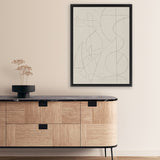 Shop Founded Canvas Art Print-Abstract, Dan Hobday, Neutrals, Portrait, Rectangle, View All-framed wall decor artwork