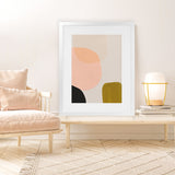 Shop Gloop Art Print-Abstract, Dan Hobday, Orange, Portrait, Rectangle, View All-framed painted poster wall decor artwork