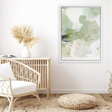 Shop Green 3 Canvas Art Print-Abstract, Dan Hobday, Green, Portrait, Rectangle, View All-framed wall decor artwork