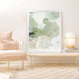 Shop Green 3 Art Print-Abstract, Dan Hobday, Green, Portrait, Rectangle, View All-framed painted poster wall decor artwork