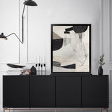 Shop High 2 Art Print-Abstract, Black, Dan Hobday, Neutrals, Portrait, Rectangle, View All-framed painted poster wall decor artwork
