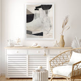 Shop High 2 Art Print-Abstract, Black, Dan Hobday, Neutrals, Portrait, Rectangle, View All-framed painted poster wall decor artwork