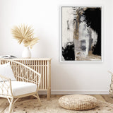 Shop Important Canvas Art Print-Abstract, Black, Dan Hobday, Portrait, Rectangle, View All-framed wall decor artwork