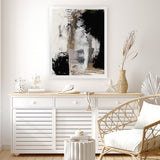 Shop Important Art Print-Abstract, Black, Dan Hobday, Portrait, Rectangle, View All-framed painted poster wall decor artwork