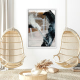 Shop Inviting Canvas Art Print-Abstract, Black, Brown, Dan Hobday, Portrait, Rectangle, View All-framed wall decor artwork