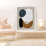 Shop Late In The Afternoon Art Print-Abstract, Brown, Dan Hobday, Neutrals, Portrait, Rectangle, View All-framed painted poster wall decor artwork