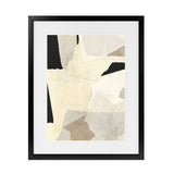 Shop Layered Abstract Art Print-Abstract, Dan Hobday, Neutrals, Portrait, Rectangle, View All, Yellow-framed painted poster wall decor artwork